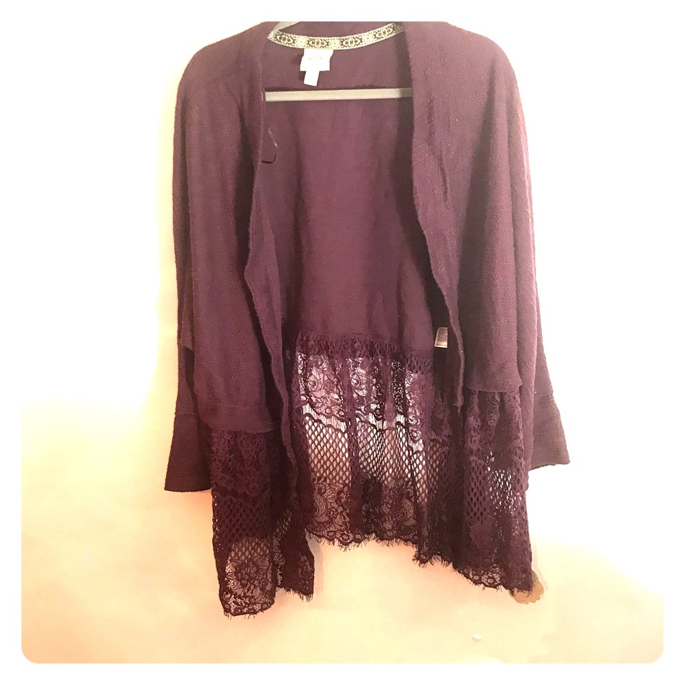 NWT Knox Rose burgundy sweater